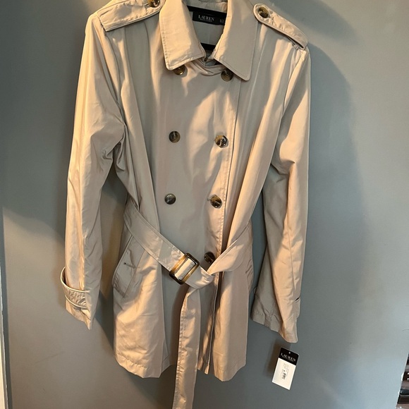 Ralph Lauren Classic Tan Trench Coat - Picture 1 of 7